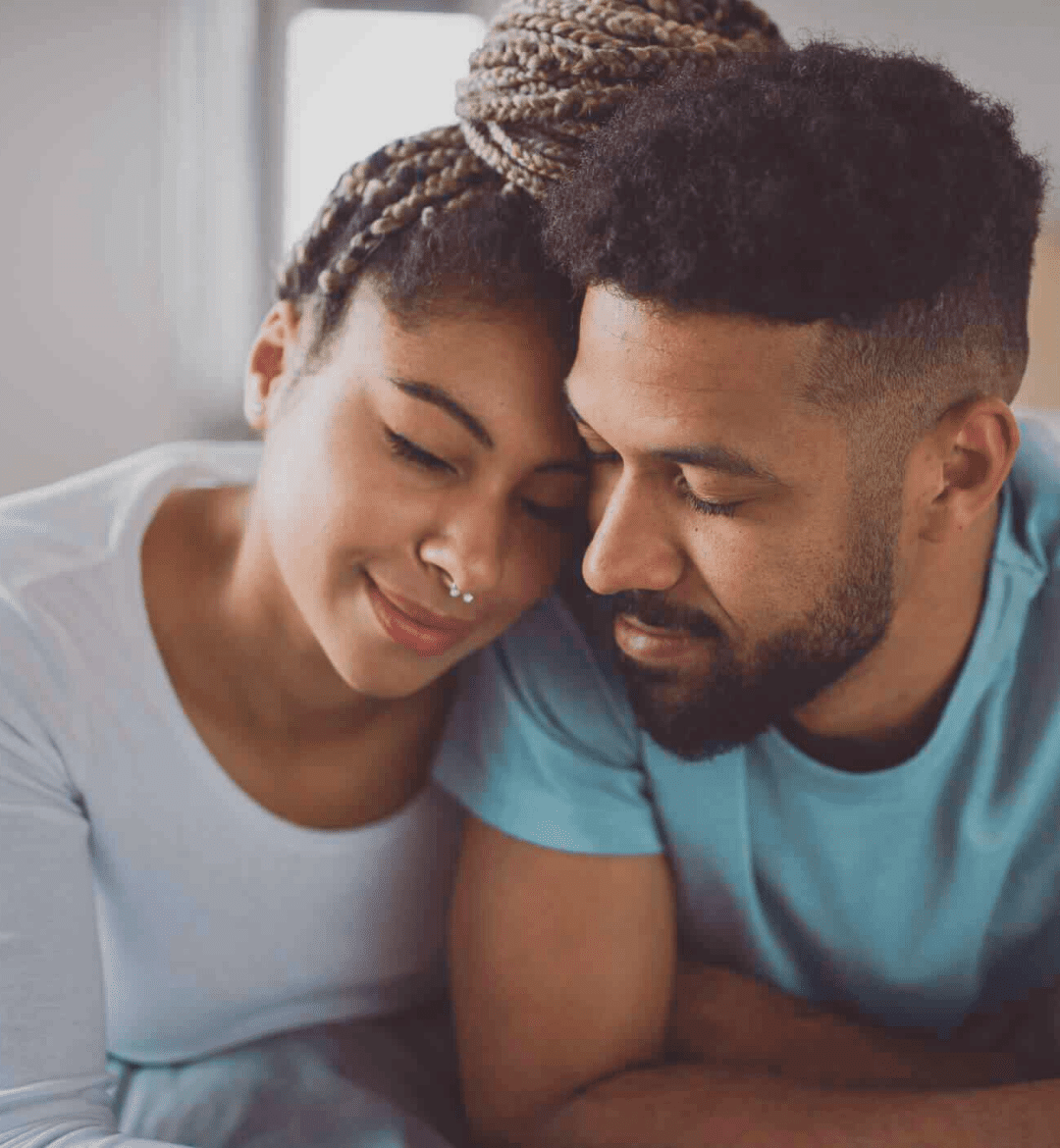 couples finding comfort in each other