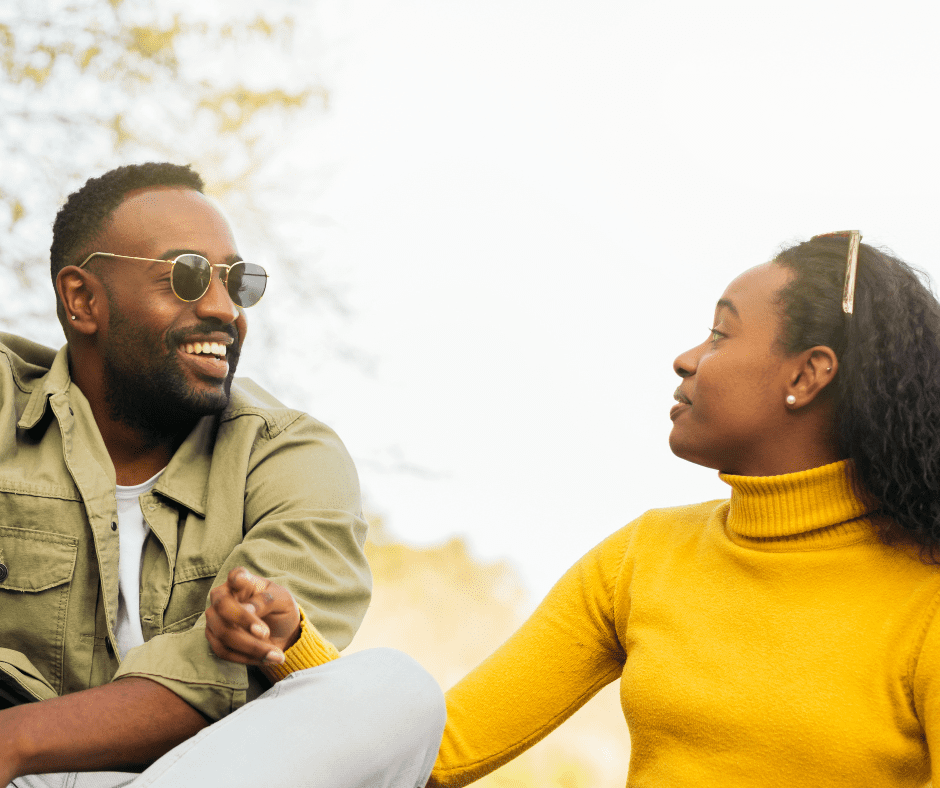 Couple having an open conversation, symbolizing how communication strengthens marriage